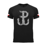 męska koszulka techniczna czarna Polska walcząca