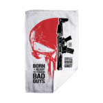ręcznik kąpielowy biały punisher grot