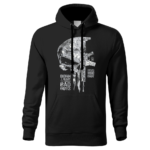 męska bluza z kapturem czarna Punisher Grot