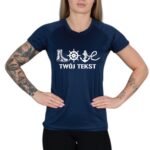 damska koszulka techniczna khaki love my sailor dowolny napis