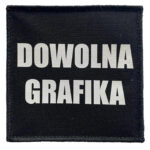 naszywka z rzepem dowolny nadruk 10x10 cm