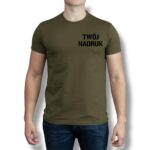 personalizowana męska koszulka bawełniana dowolny nadruk