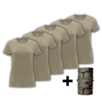 5 pak piaskowe damski gładkie