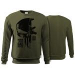 męska bluza bez kaptura khaki Punisher Grot