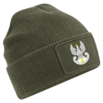 Khaki wojskowa czapka patrolówka z rzepem Wojska Obrony Terytorialnej WOT