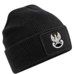 Czarna wojskowa czapka patrolówka z rzepem Wojska Specjalne